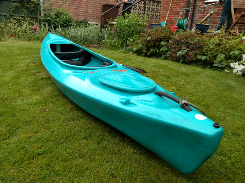 2 seater plastic canoe with paddles in norwich, norfolk