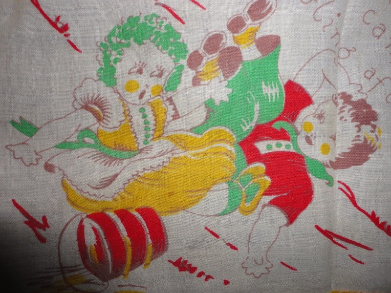 Vintage Hankie/Handkerchief - Jack & Jill - One Inch Chunk Missing - Precious