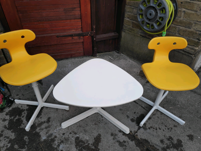 Ikea molte 2x yellow chair and table. | in Enfield, London ...