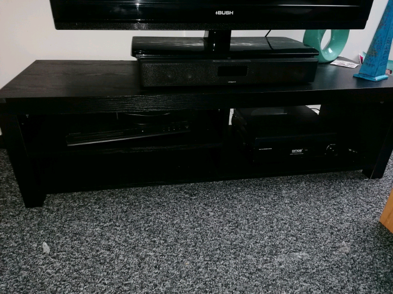 Black wooden tv stand from argos. in Hull, East ...