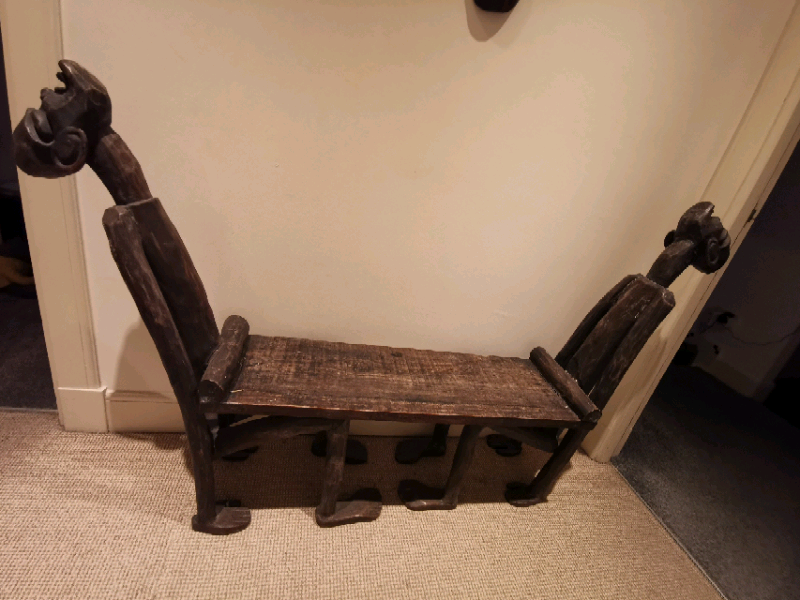 African Wood Carved Bench in East End, Glasgow Gumtree
