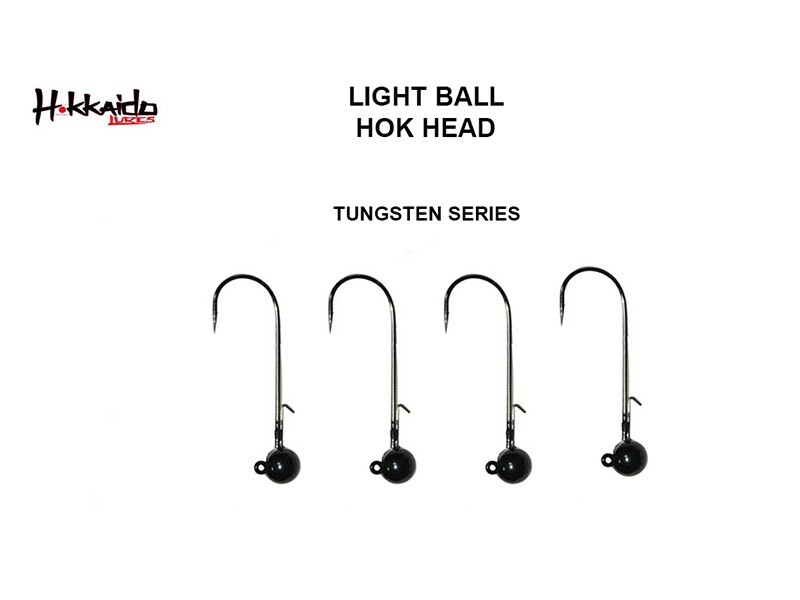 HOKKAIDO LIGHTBALL HOKHEAD JIG HEAD  1,8 GR AMO 1 TUNGSTENO SPINNING 4 PZ