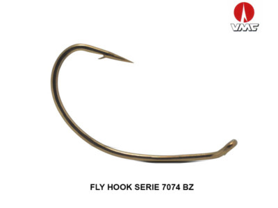 AMI VMC SERIE 7074 BZ BRONZATO SIZE 12 PER PESCA A MOSCA FLY FISHING BUSTA 20 PZ