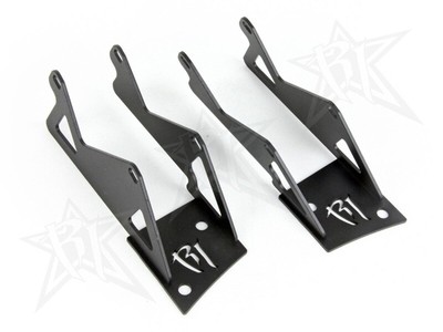 Rigid Ind  Double A-Pillar Mount - Mounts 2 sets of Dually/D2 For 07-15 Jeep JK