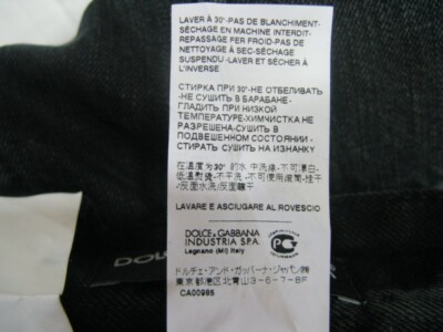 Pre-owned Dolce & Gabbana D&g Dolce&gabbana Jeans Man Blacks G46kldg8d94 S9001 Sz.46 Make Offer