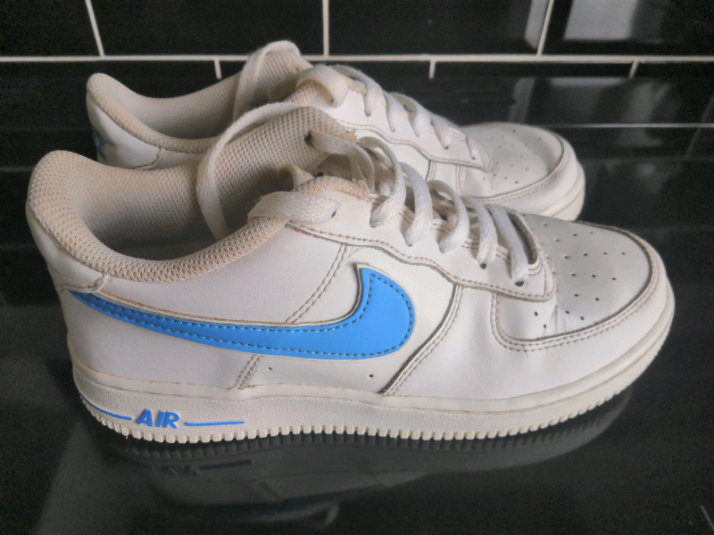 air force 1 scribble blue