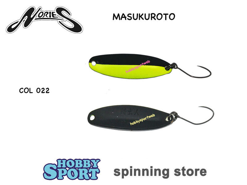 MASUKUROTO NORIES  2,0 gr COLORE 022 SPOON AREA TROUT SPINNING