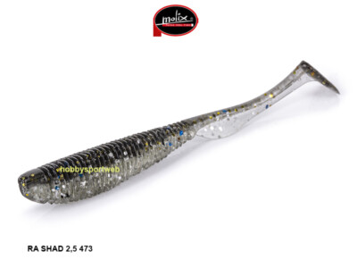 MOLIX  RA SHAD 2,5" COLORE 473 UV GHOST BLUE GILL  LAGO SPINNING CONF 8 PZ