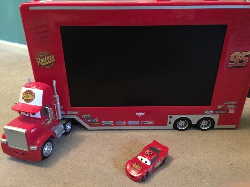 Disney Cars Mack Truck Freeview 19" TV / DVD Player in Beddau