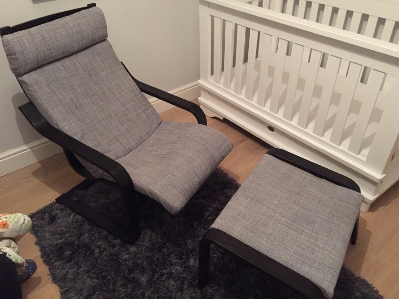 Poang IKEA arm chair with matching footstool in Wandsworth, London Ikea Poang Chair Gumtree Edinburgh ~ Poang IKEA arm chair with matching footstool in Wandsworth, London