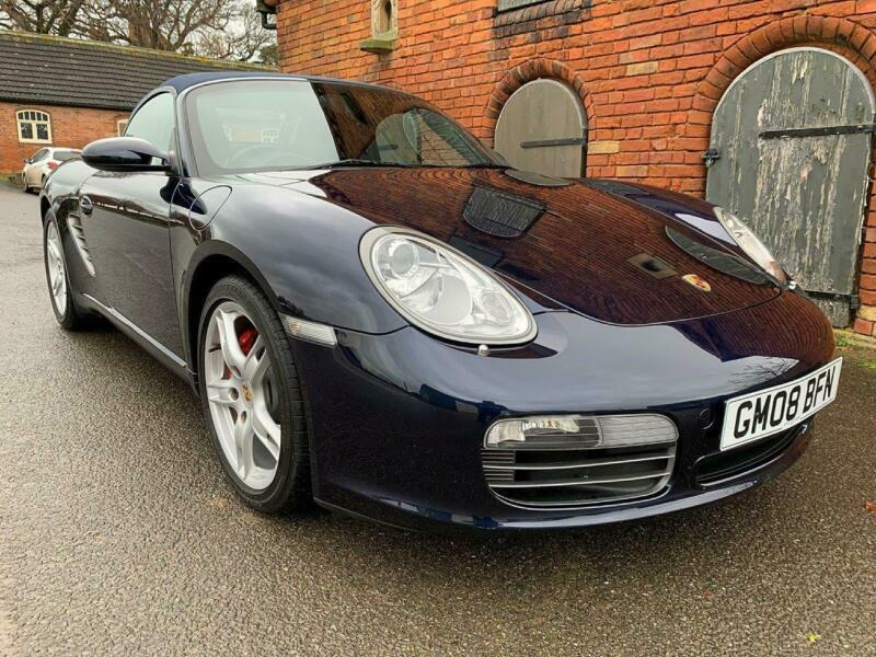 2008/08 PORSCHE BOXSTER 987 3.4 S BLUE MANUAL in Newark