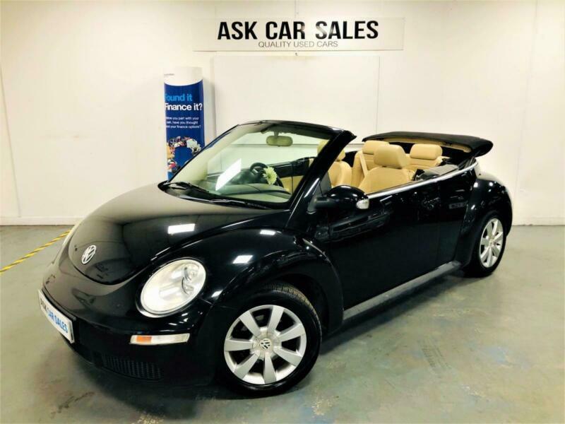 VW BEETLE CONVERTIBLE 1.9TDi, MARCH 2021 MOT, HEATED LEATHER SEATS
