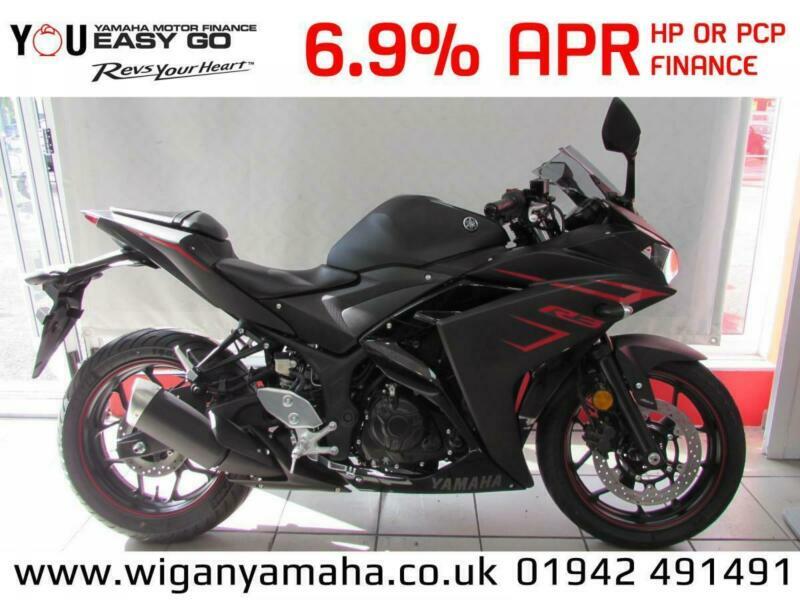 YAMAHA YZF-R3 ABS 320cc A2 CATEGORY SUPERSPORTS BIKE. 0 MILES FOR 69