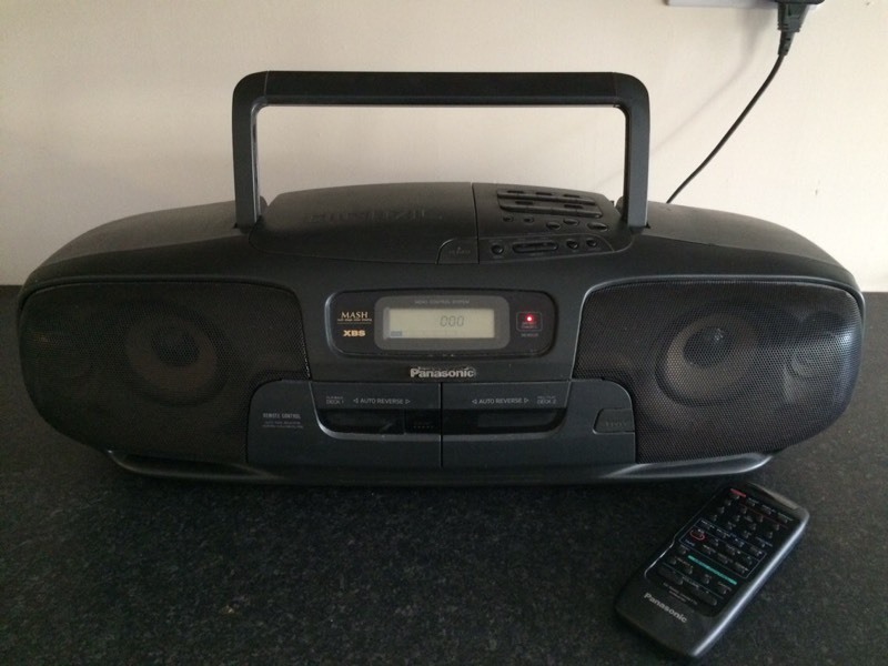 Panasonic RXDT501 Dual Deck Radio CD Player Mash System boombox ghetto