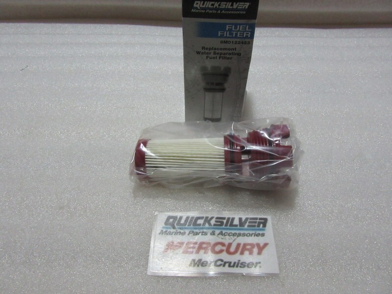 A10E Mercury Quicksilver 8M0122423 Fuel Filter Element OEM New Factory Boat Part