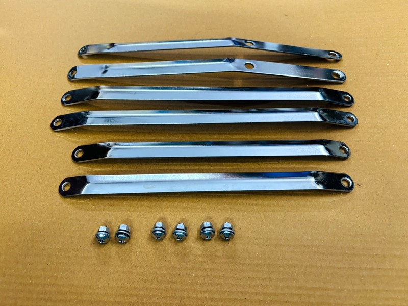 Fit For Royal Enfield Chromed Front Mudguard's Stay Kit 350CC