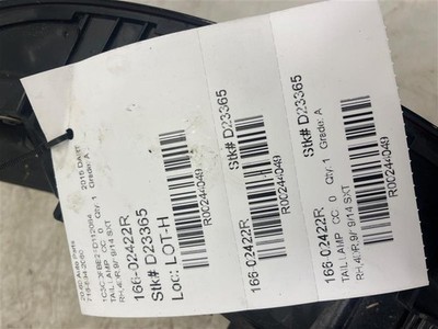 Used Right Tail Light Assembly fits: DODGE DART 13 14 15 16