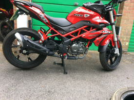 Benelli 125cc motorbike exhaust