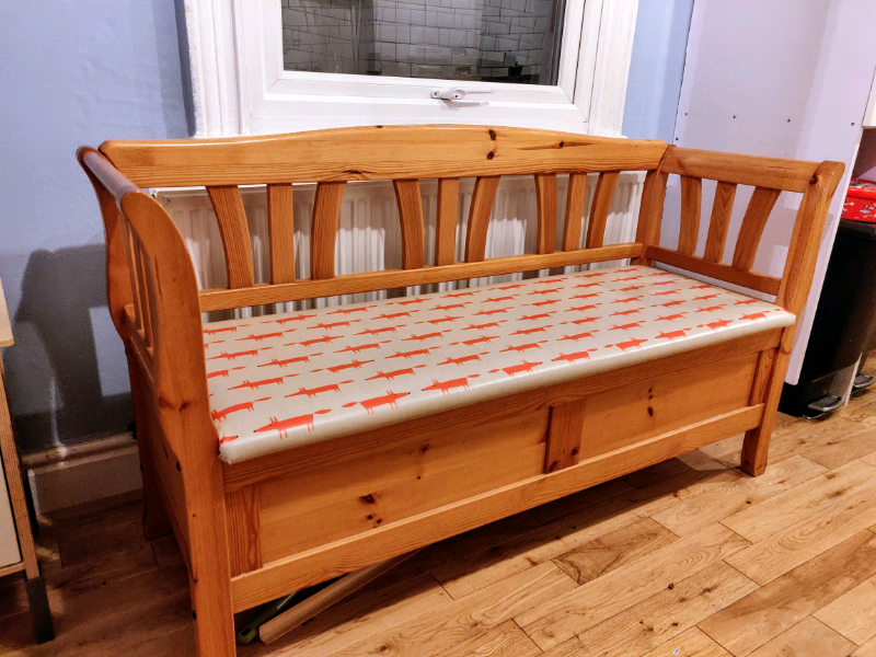 Bench seat with storage solid wood. in Erdington, West Midlands