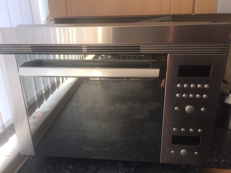 Bosh Gourmet HFT879 integrated Oven/ Microwave, VGC in Shirehampton