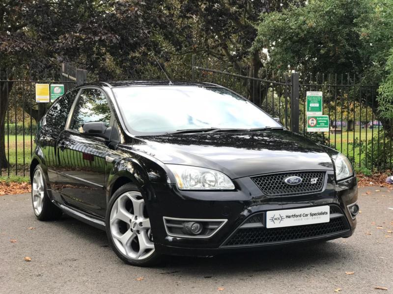 2006 Black Ford Focus ST ST2 2.5 Turbo Petrol 3 Door Manual ST3