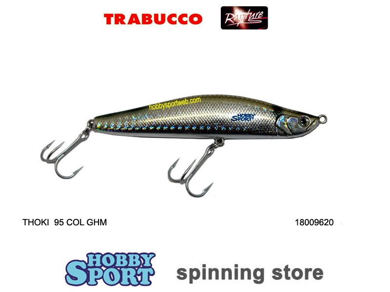 THOKI 95 COL GHM 22 GR SINKING MINNOW RAPTURE SPINNING LAGO MARE 18009620