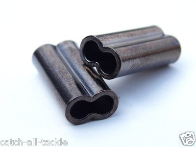 Copper Double Barrel Crimps Long 100 pieces available 1.0mm -3.2mm