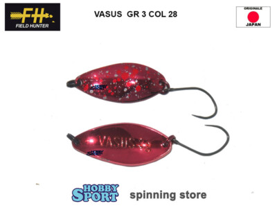 VASUS SPOON FIELD HUNTER 3 GR  COL.28 RED  TROUT AREA SPINNING MADE IN JAPAN