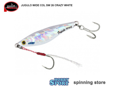 MOLIX  JUGULO WIDE 20 GR  SW 26 CRAZY WHITE  SPINNING MARE LAGO FIUME