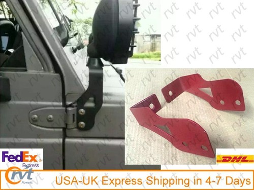 Mounting Bracket Work Light Fog Lamp Clamp Holder Red For Suzuki Samurai Jimny