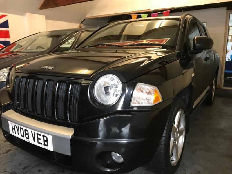 2008 08 Jeep Compass 2.0 CRD 4x4 Limited edition black with black