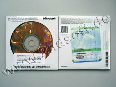 Microsoft Office (Excel, Word, Outlook..) 2003 SBE Vollversion, englisch,english