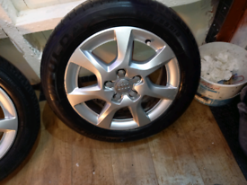 Genuine audi a3 16in alloy wheels with tyres 