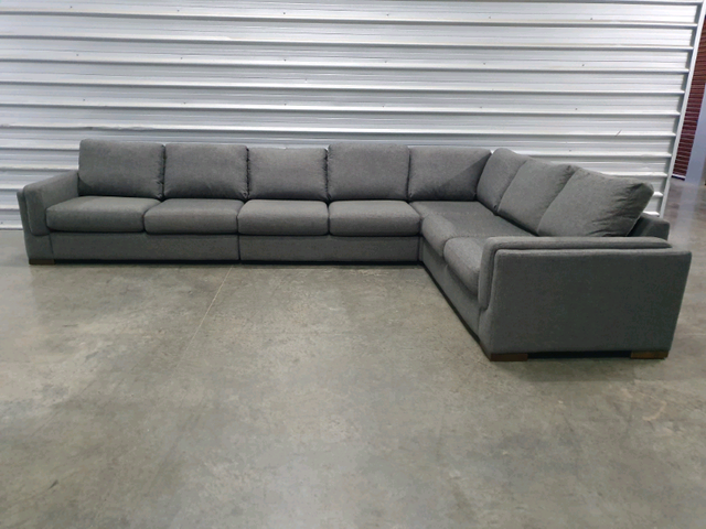 grey corner lounge suite