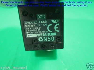 SONY XC-ES50, camera without Lens & Cable ,Tested sn:4380, Pro 2.