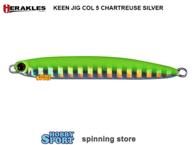 HERAKLES KEEN JIG METAL 42 GR COL 5 CHARTREUSE SILVER ARHKKE4205 SPINNING MARE
