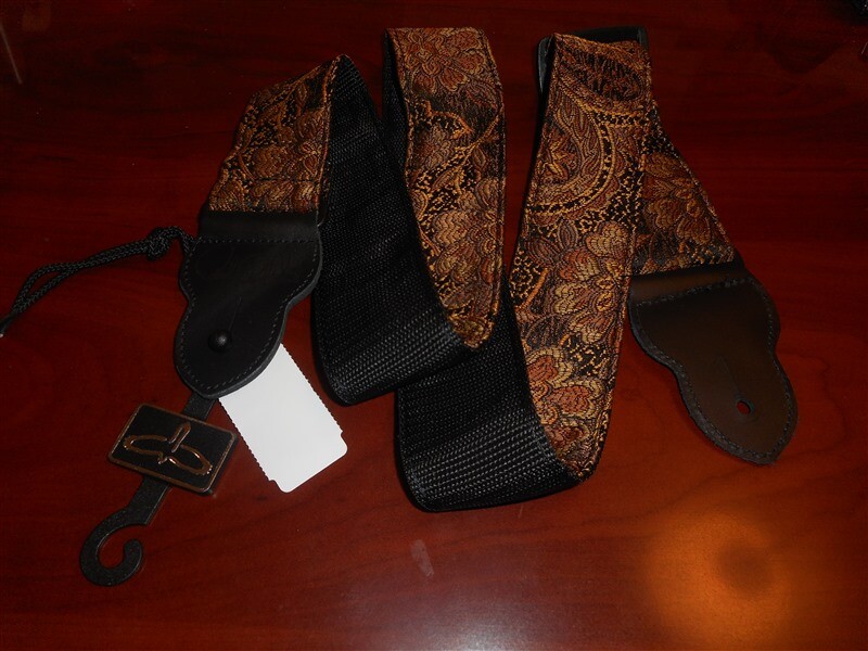 NEW PRS Nylon Guitar Strap, BROWN PAISLEY, #ACC-3165-BRN