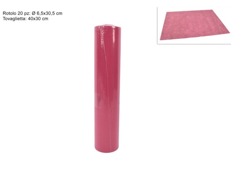 Tovagliette Tovaglie A Strappo Runner Tnt Rullo 20 Pezzi 30x40cm Rosa dfh