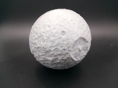 Mimas Moon Saturn Globe 3D Printed Model Sculpture Solar System, Pick Color