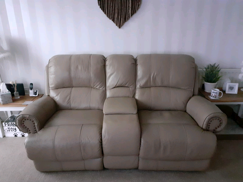 Sofology leather electric reclining sofa and chair in Cardiff Gumtree
