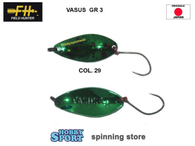 VASUS SPOON FIELD HUNTER 3 GR  COL 29 GREEN  TROUT AREA SPINNING MADE IN JAPAN