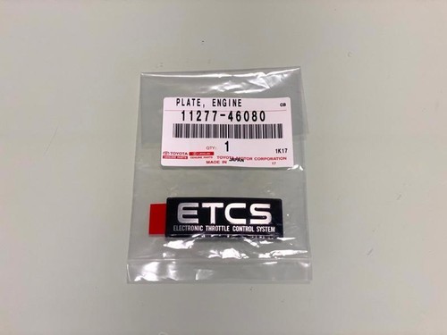 Toyota 11277-46080 Genuine ETCS emblem decal sticker 93-98