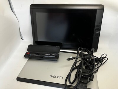 Wacom Cintiq 13HD DTK-1300 Creative Display w/ Pen, Holder and all Cables Tested