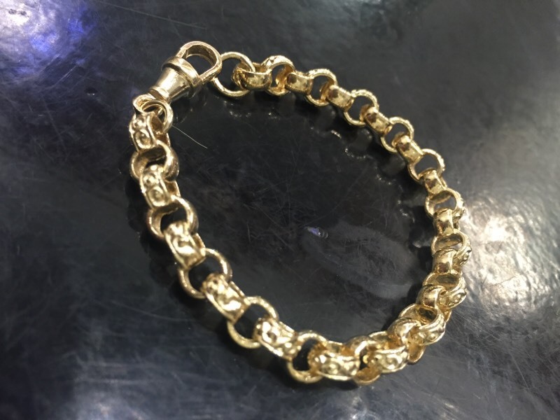9ct Gold Child's Belcher Bracelet Brand New in Long Eaton