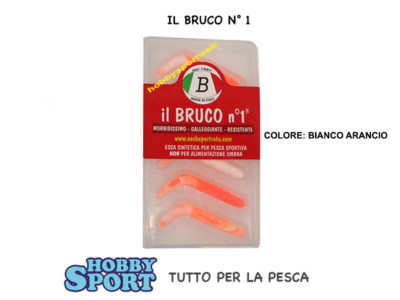 IL BRUCO n 1 COL. 115 BIANCO ARANCIO ESCA PESCA TROTA LAGHETTO BERETTA ORIGINALE
