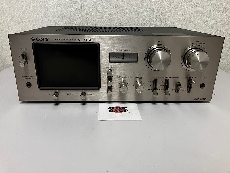 【希少・通電確認済み】ソニー オーディオスコープ TVチューナー VT-M5 Yahoo!オークション -「sony vt-m5」の落札相場・落札価格