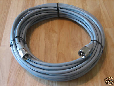 RG8X-50 COAX CABLE ASSEMBLY W/PL259 CONNECTORS . Buy it now for 29.95