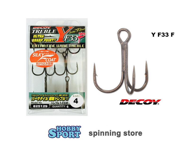 ANCORETTE DECOY SERIE Y F33 B SIZE 10 ROUND BEND CONF 8 PZ SPINNING TROTA