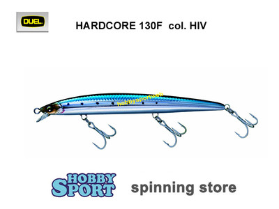 DUEL MINNOW HARDCORE 130F col HIV gr 13 SPINNING SPIGOLA MARE
