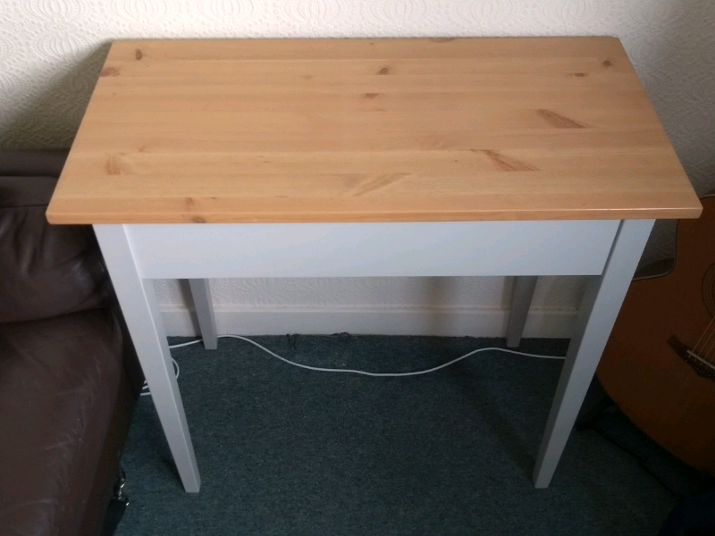 Solid Wood Ikea Norrasen Laptop Table Grey 79x40 Cm In